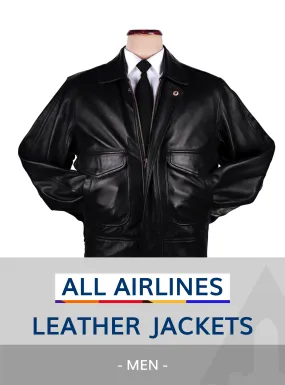 ALL AIRLINES UNIFORM LEATHER JACKETS MEN