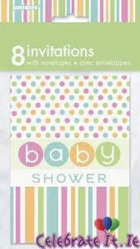 Baby Shower - Polka Dot Invitations