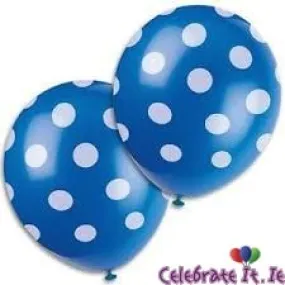 Blue Polka Dot - Balloons