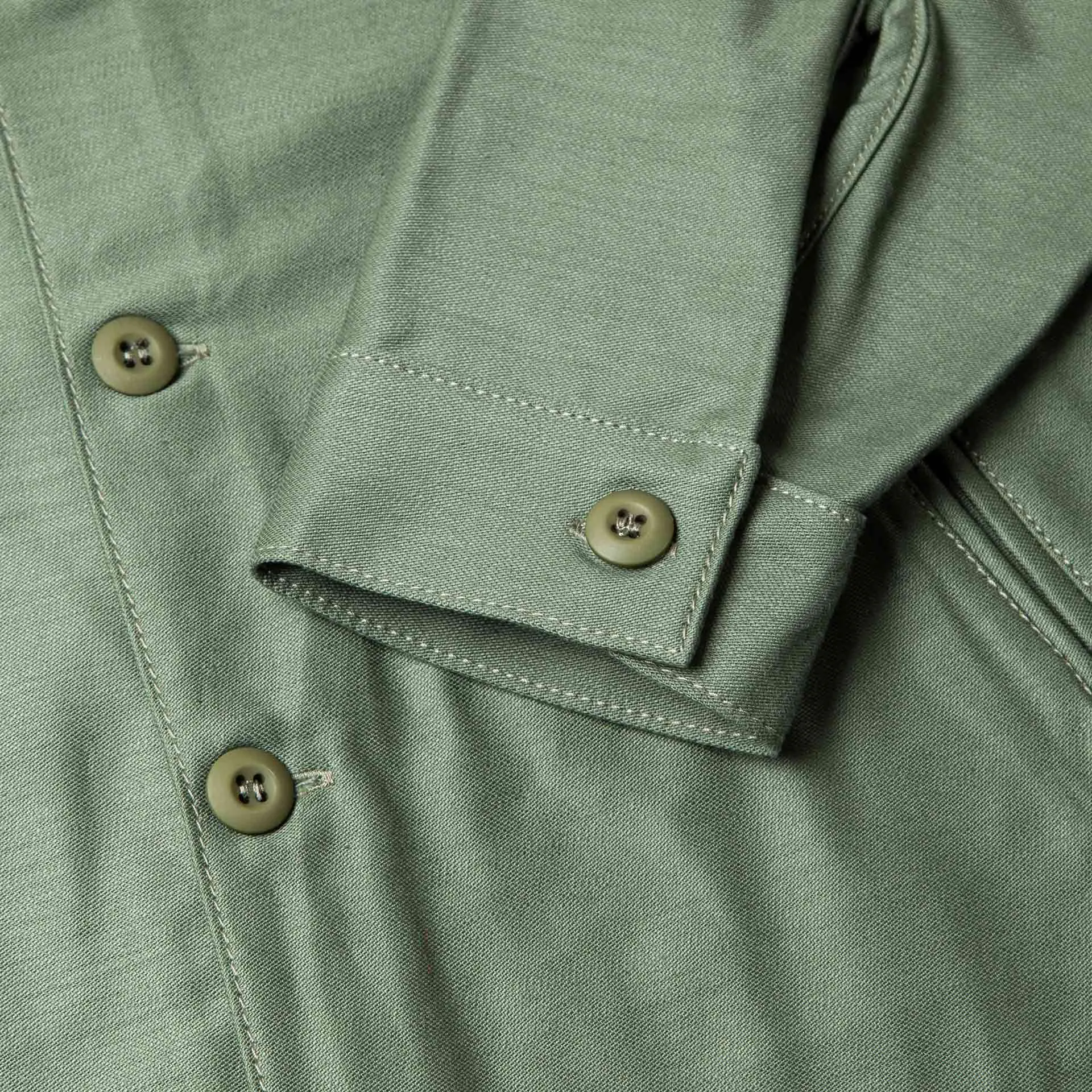 BWS-03 MILITARY OVERSHIRT 10 oz. army green military twill [CORE]