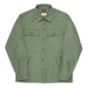 BWS-03 MILITARY OVERSHIRT 10 oz. army green military twill [CORE]