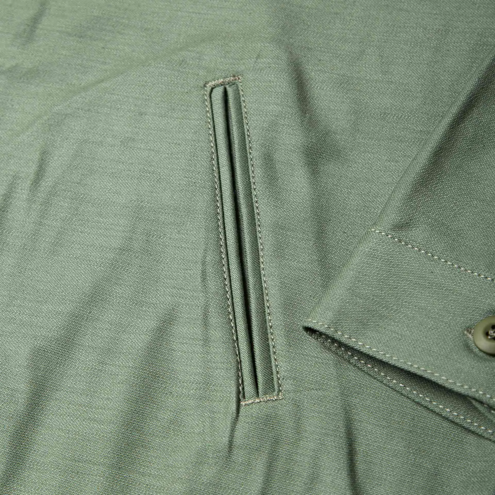 BWS-03 MILITARY OVERSHIRT 10 oz. army green military twill [CORE]