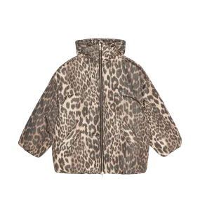 GANNI Leopard Puffer Jacket