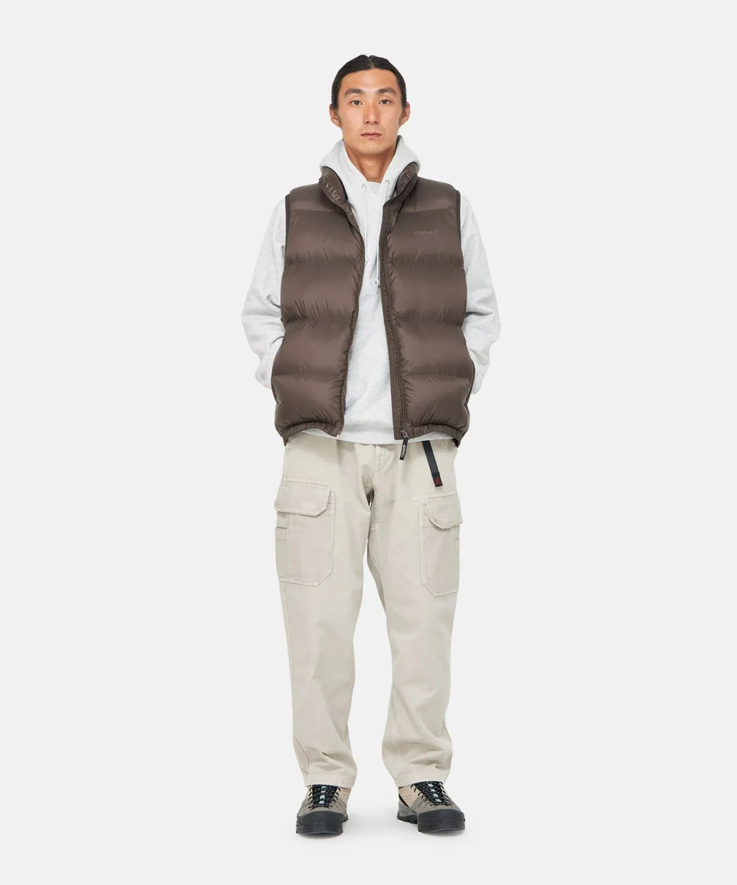 Gramicci Down Puffer Vest / DARK BROWN