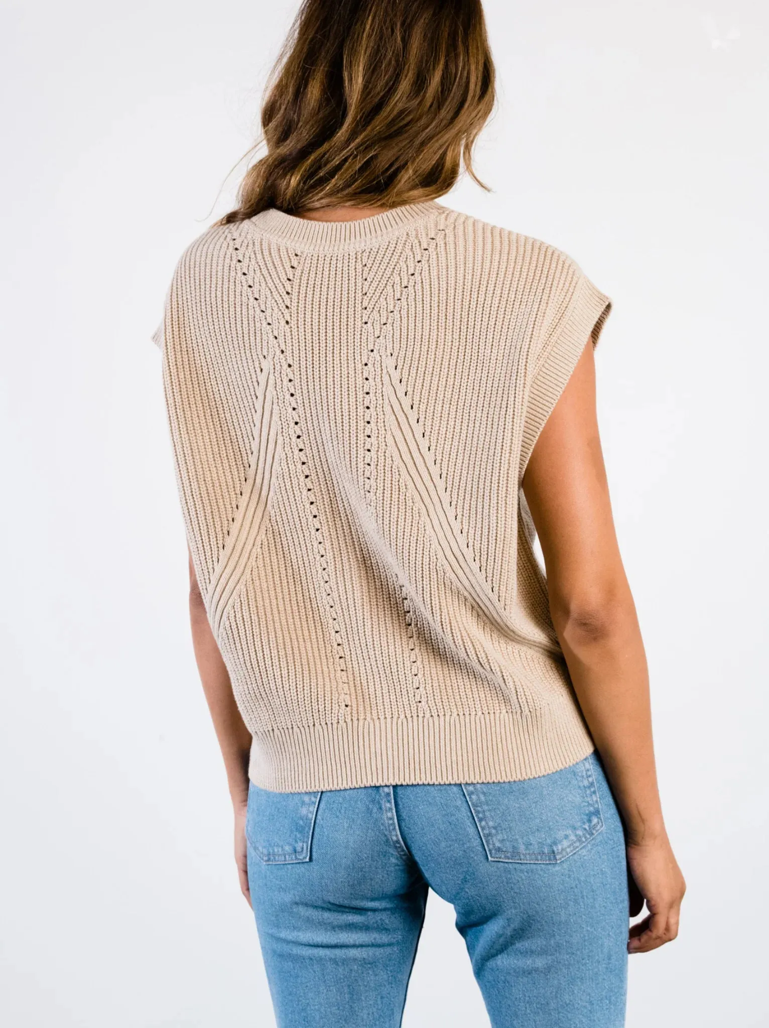 Jess Sweater Vest - Oatmeal