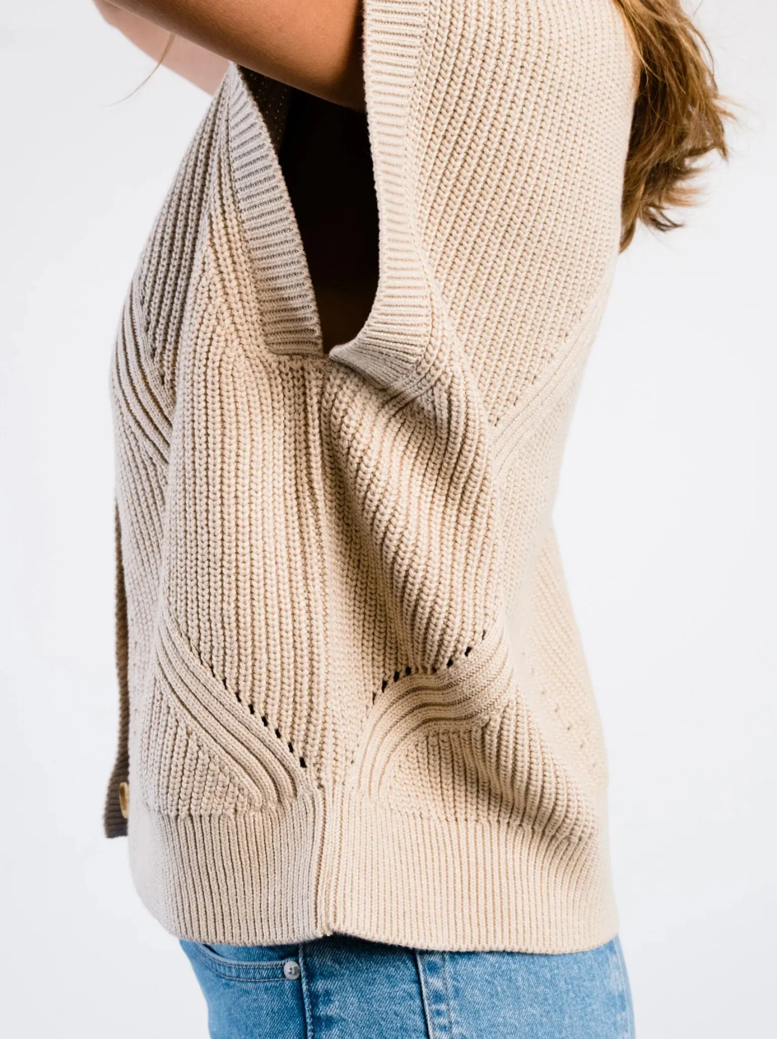 Jess Sweater Vest - Oatmeal