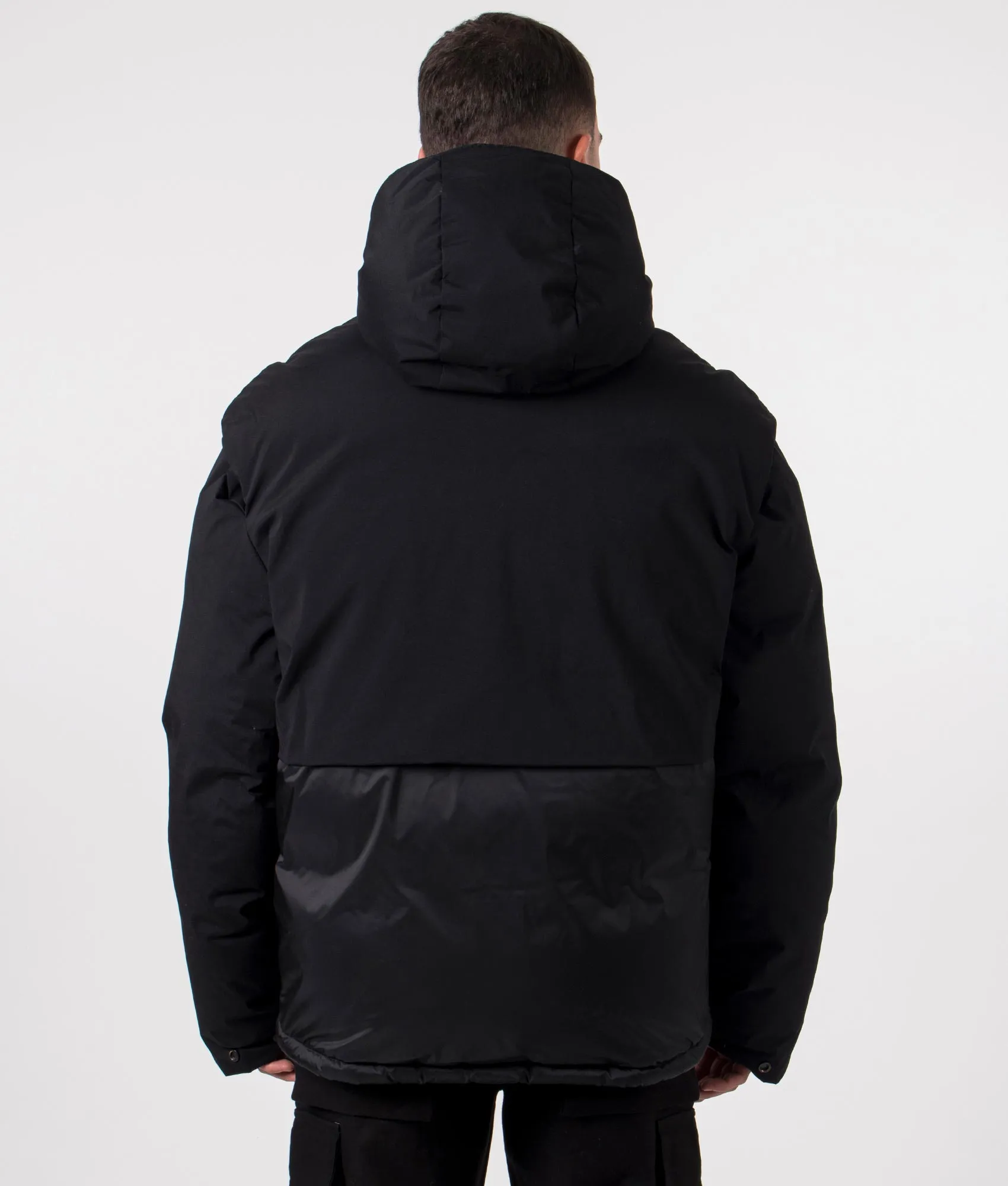 Layered Hooded Puffer Jacket