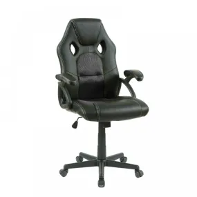 Neo Black Leather Mesh PC Gaming Office Chair