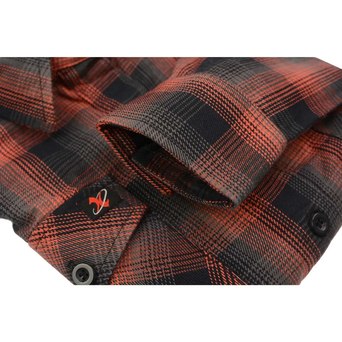 NexGen MNG21607 Women's Casual Red and Black Long Sleeve Cotton Casual Flannel Shirt