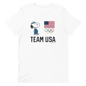 Peanuts Snoopy Team USA 5-Rings T-Shirt