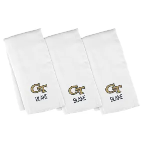 Personalized Georgia Tech Yellow Jackets 3-Pack Burp Cloths