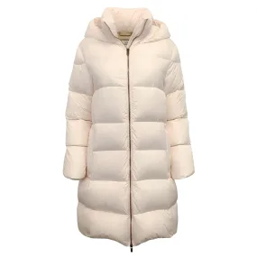 Peserico Light Pink Hooded Puffer Coat