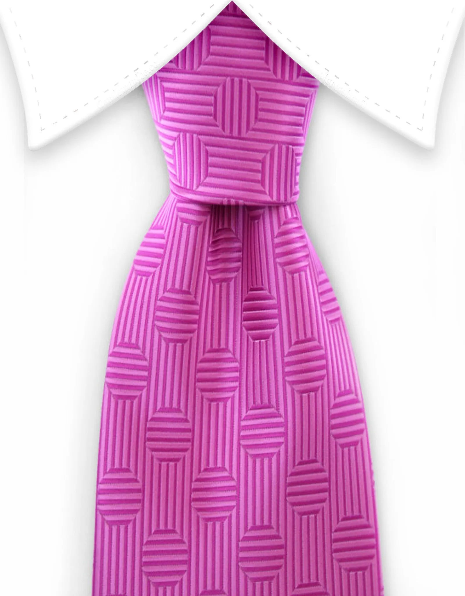 Pink Polka Dot Tie with Stripes