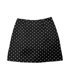 Pre Order: Polka Dot High Waist A-Line Skirt