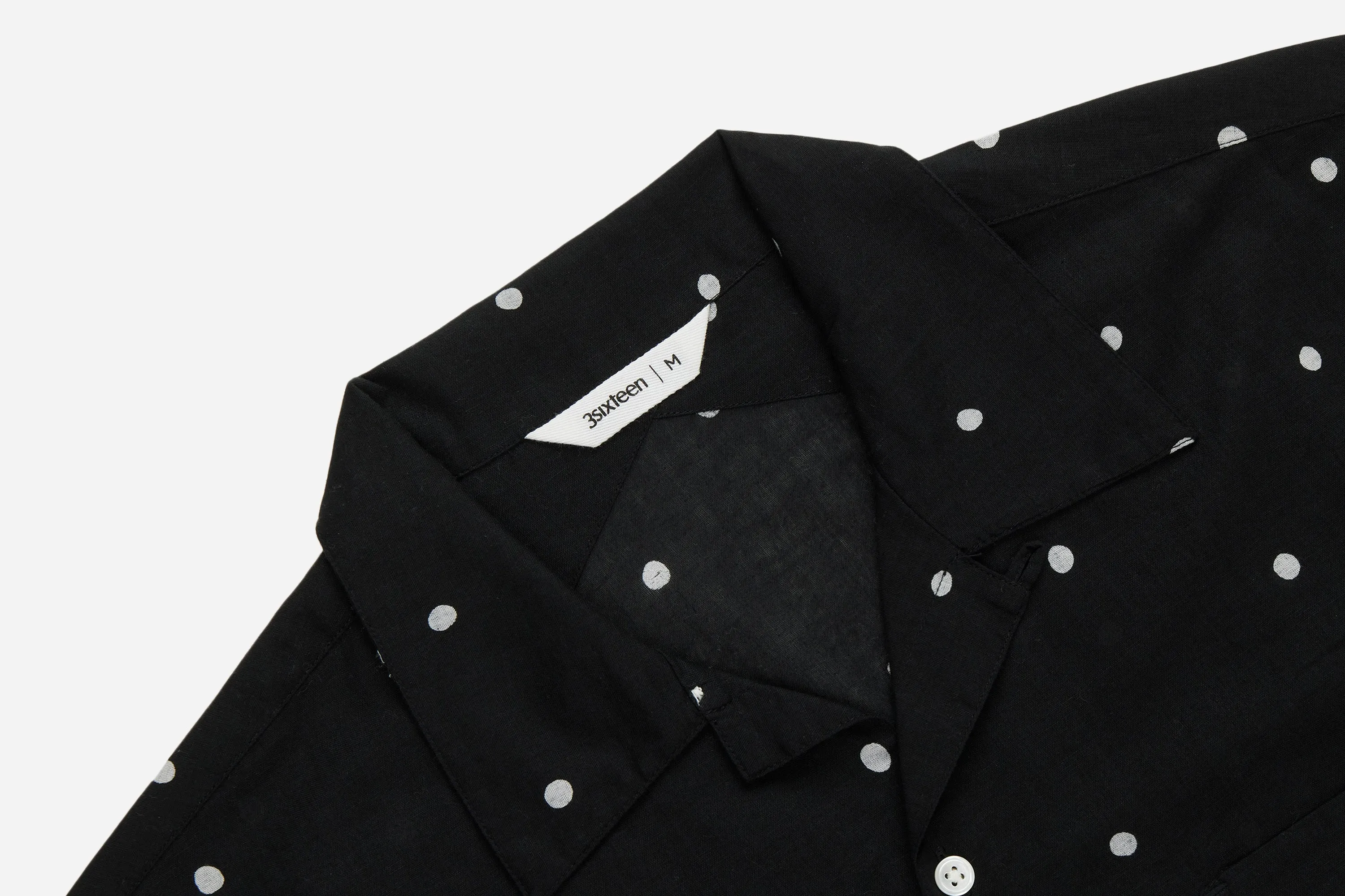 Vacation Shirt ~ Black Polka Dot